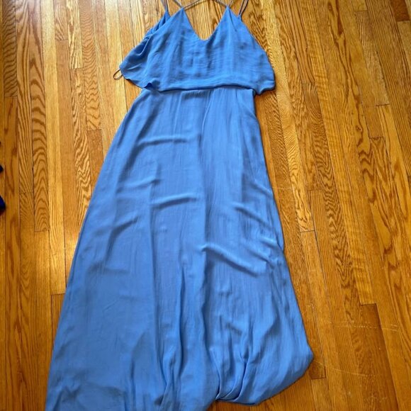 Zara Maxi Dress Intricate Straps - Baby Blue - Picture 2 of 4